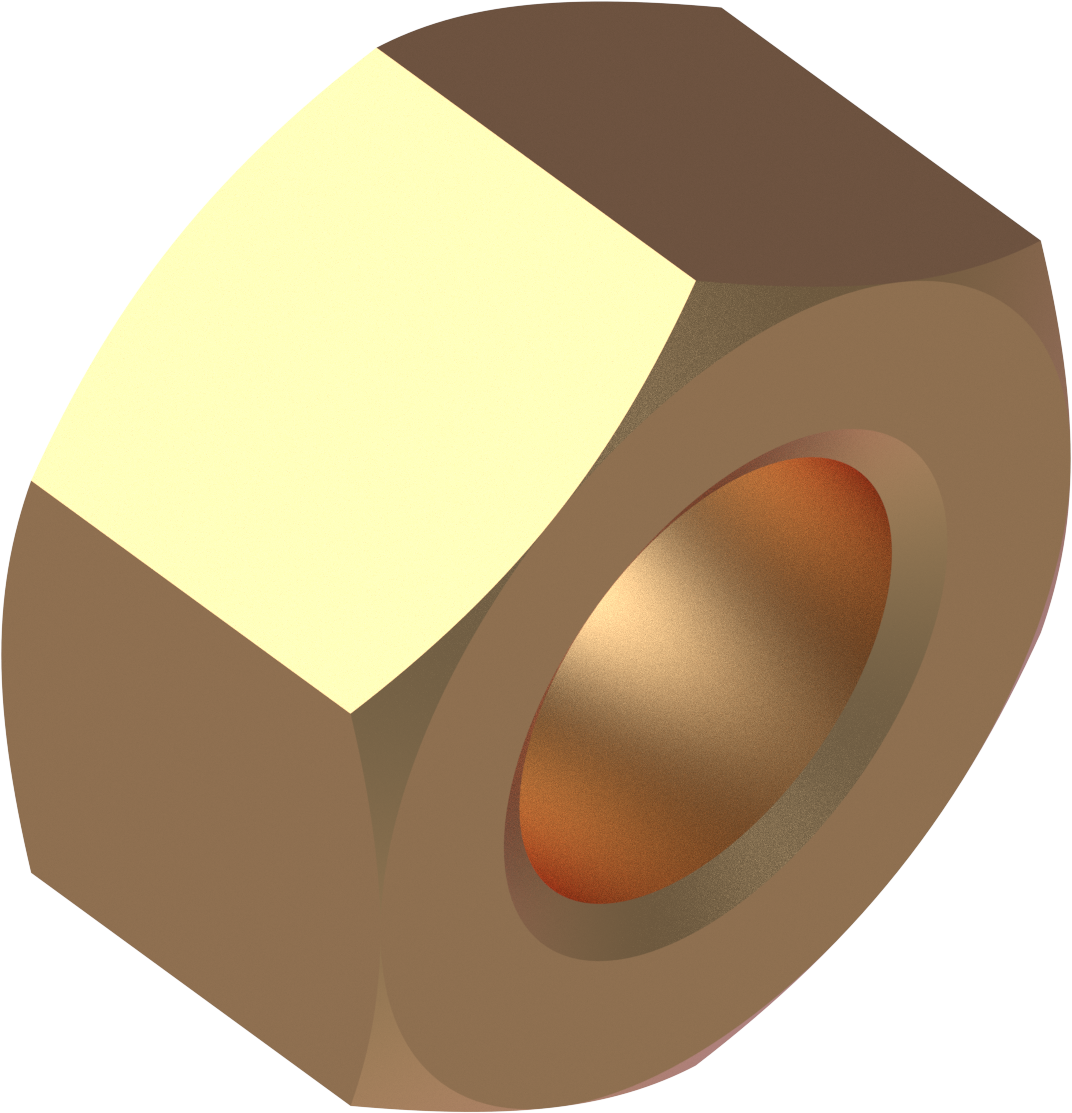 NUT, HEX PLAIN 9/16-12 UNC G8 ZP PN 62904